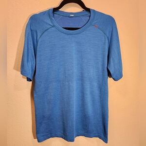 Lululemon Metal Vent Tech Blue Short Sleeve T Shirt Men Size Medium